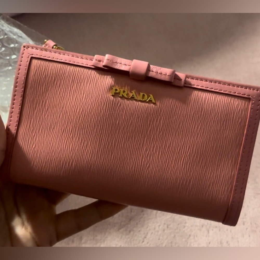 PRADA Pink Vitello Leather Long Wallet 🌸💕💞 - Picture 4 of 10